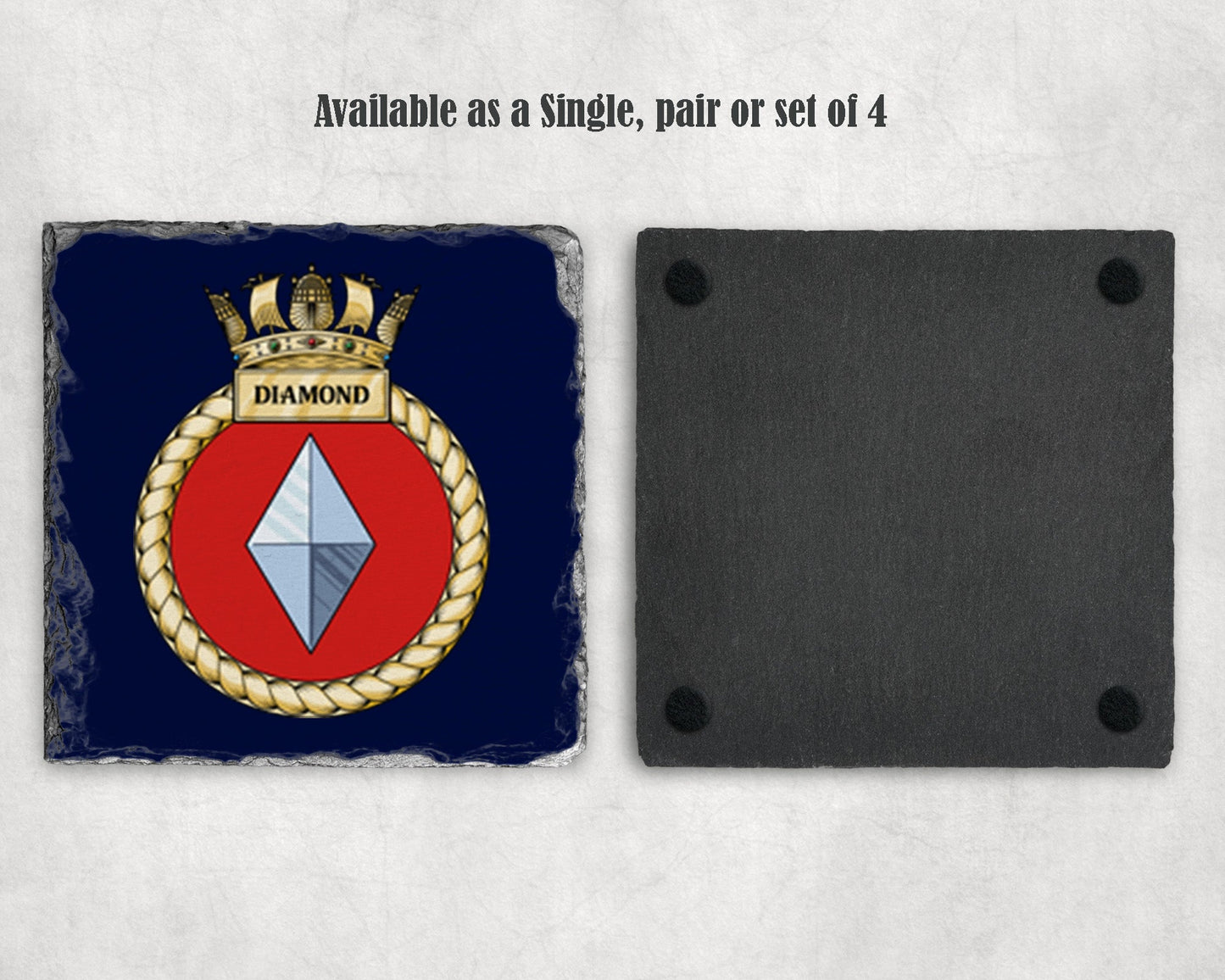 HMS Diamond - Slate Coaster