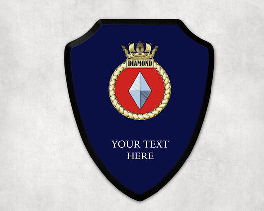 HMS Diamond - Royal Navy Printed Wall Shield