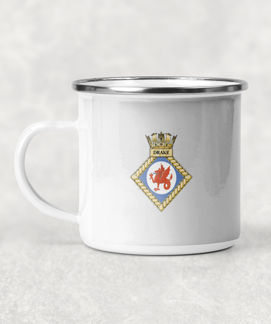 HMS Drake (HMNB Devonport) - Enamel Mug
