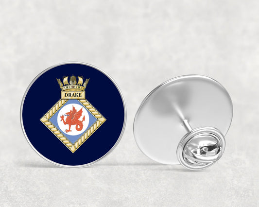 HMS Drake (HMNB Devonport) - Lapel Pin