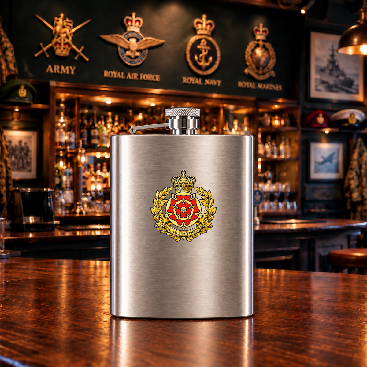 Duke of Lancaster's Regiment - Hip Flask | The Crafty Black Dog â€” Hip_Flask