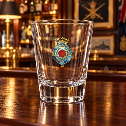 Duke of Lancasters Own - Shot Glasses | The Crafty Black Dog — Frosted_Shot_Glass_Military_Bar_Smart_Object copy