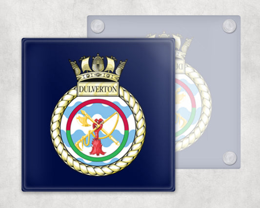 HMS Dulverton - Glass Coaster