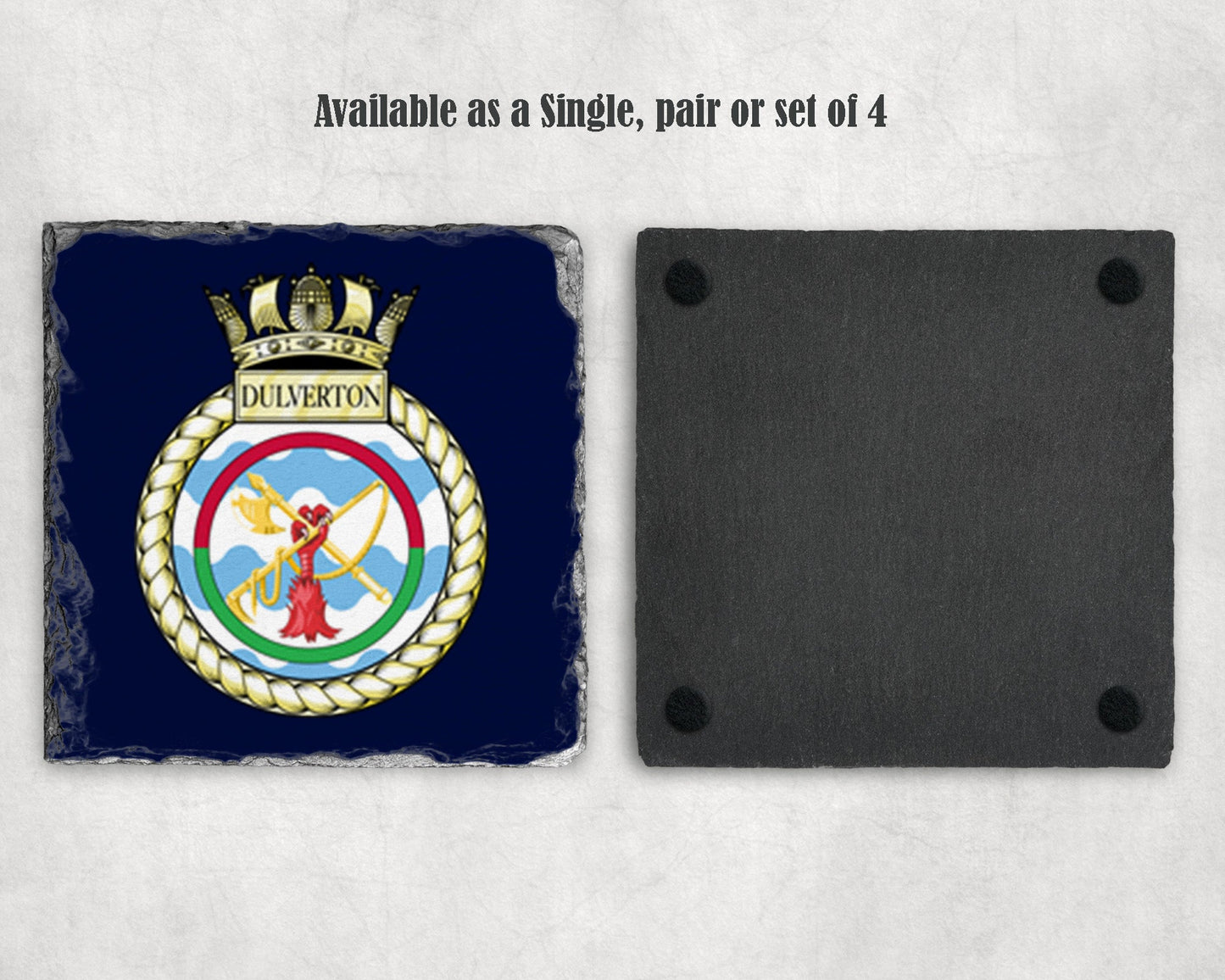 HMS Dulverton - Slate Coaster