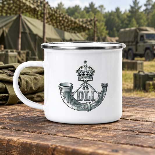 Durham Light Infantry - Enamel Camping Mug | The Crafty Black Dog