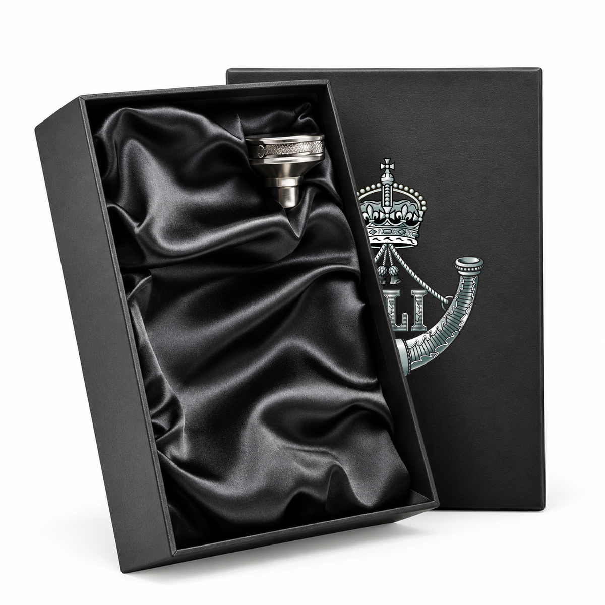 Durham Light Infantry - Hip Flask | The Crafty Black Dog â€” Hip_Flask_Rear_Lid_SHOPIFY_Smart_Object