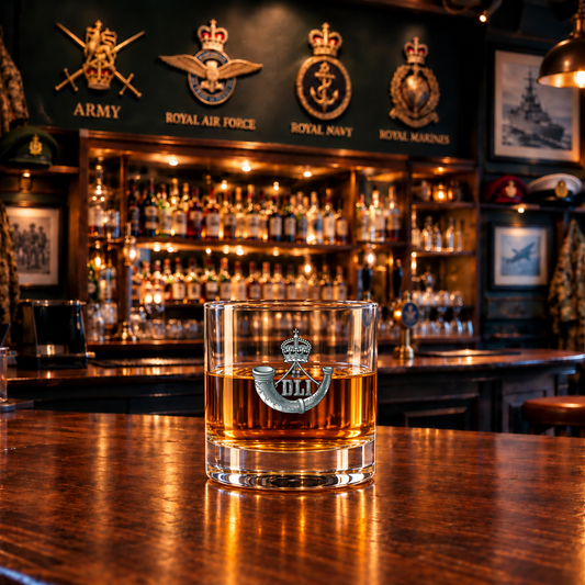 Durham Light Infantry - Whiskey/Spirit Glass | The Crafty Black Dog