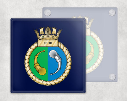 HMS Echo - Glass Coaster