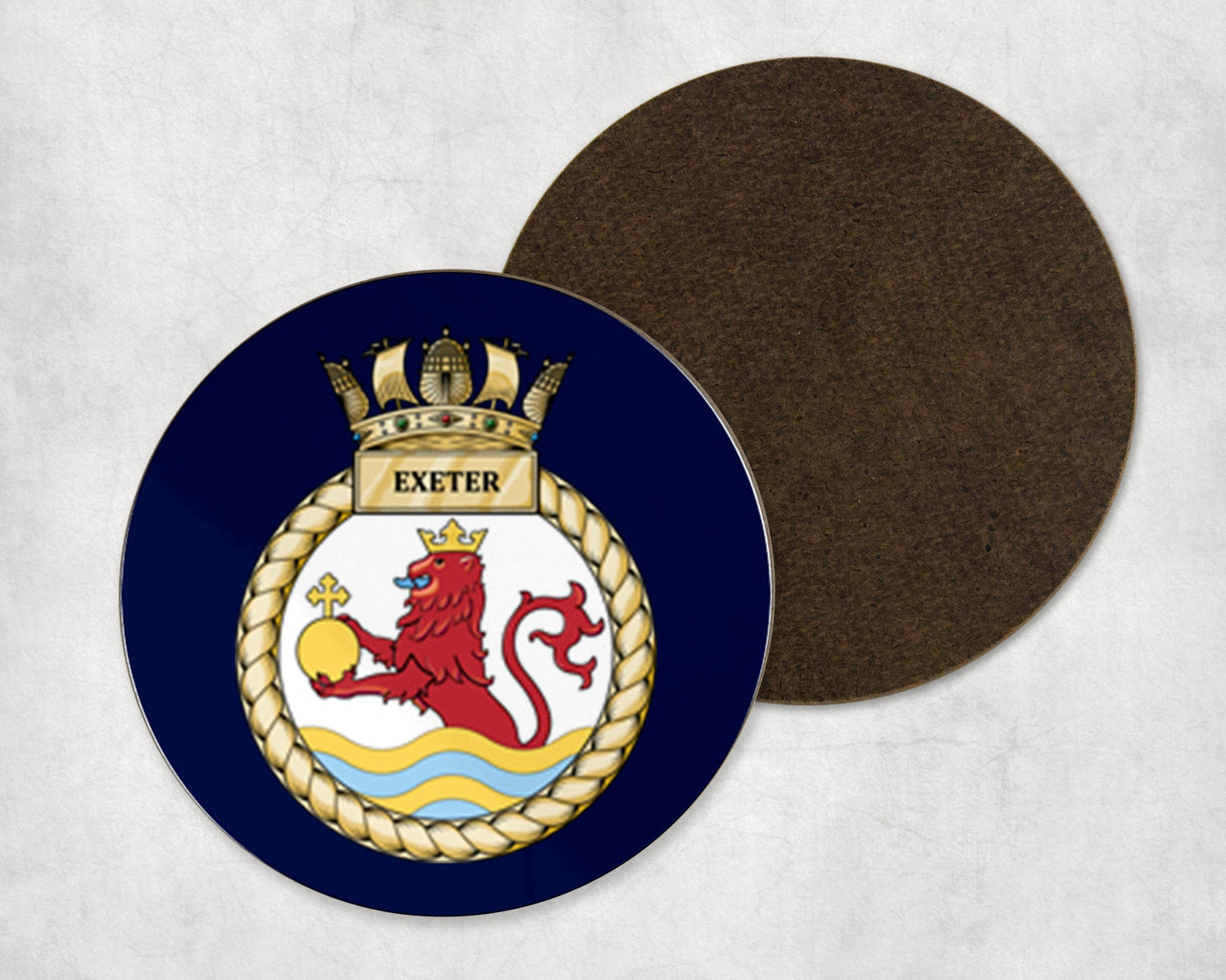 HMS Exeter - Round Coaster Set