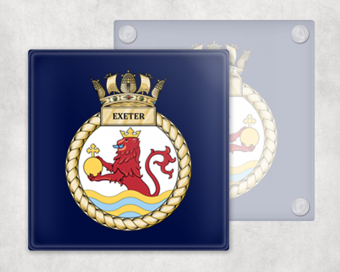HMS Exeter - Glass Coaster