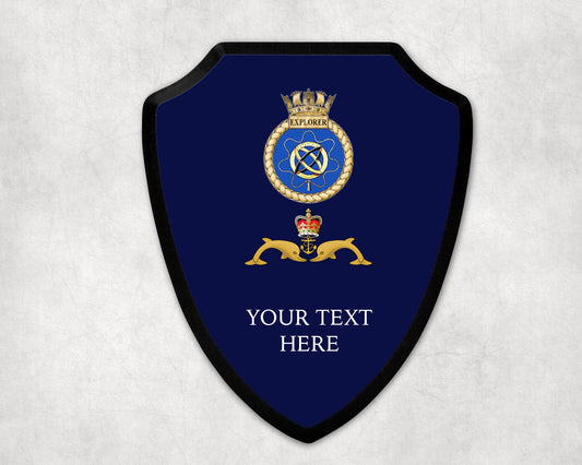HMS Explorer - Royal Navy Printed Wall Shield