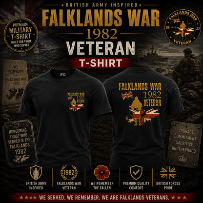 Falklands War Veteran Double Print T-Shirt