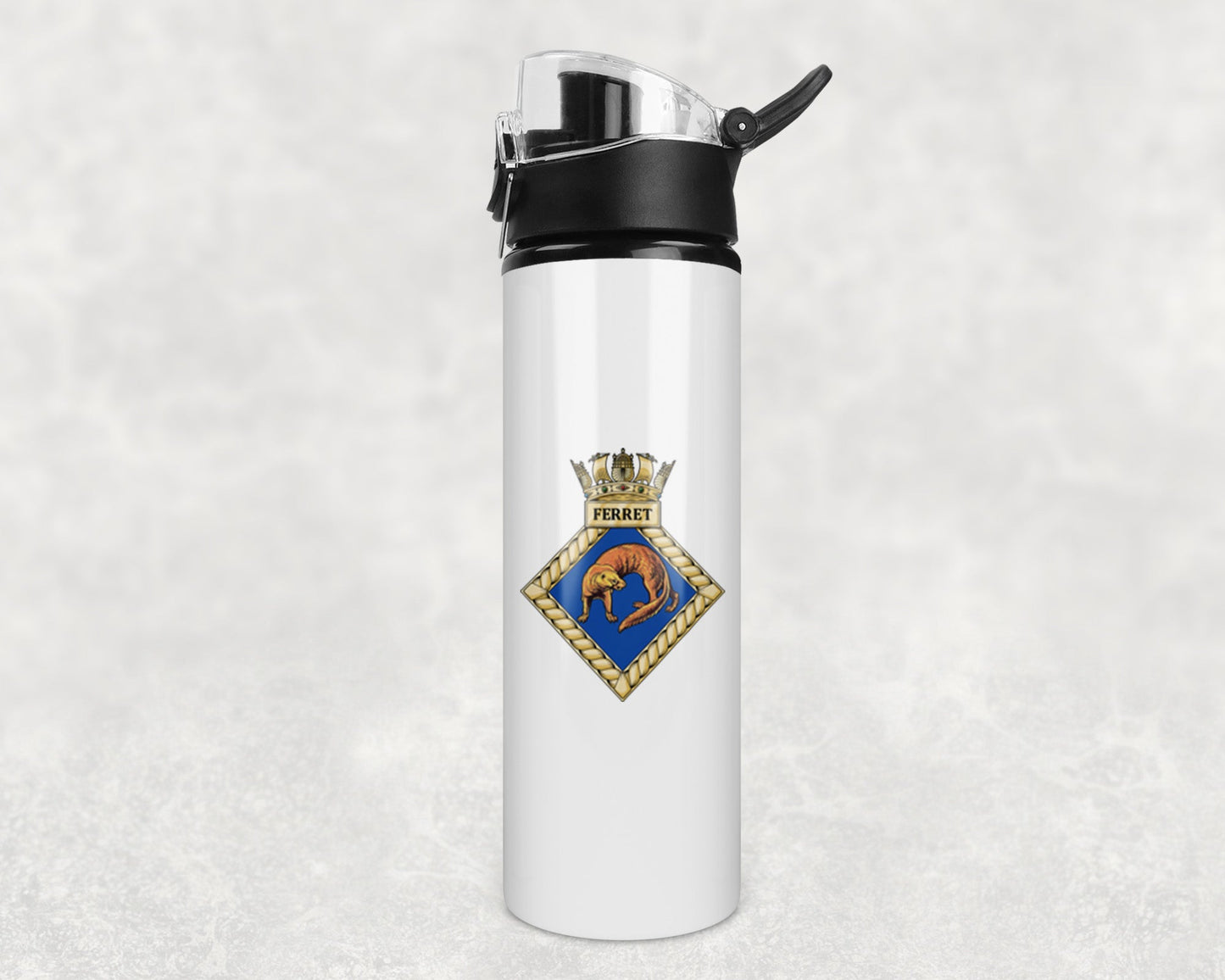 HMS Ferret - Flip Top Water Bottle