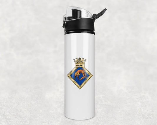 HMS Ferret - Flip Top Water Bottle