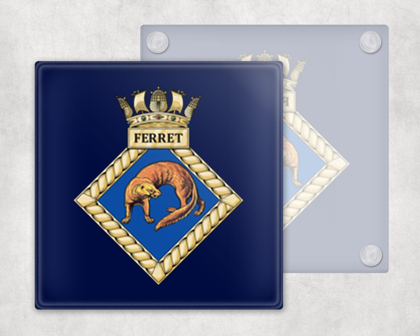 HMS Ferret - Glass Coaster