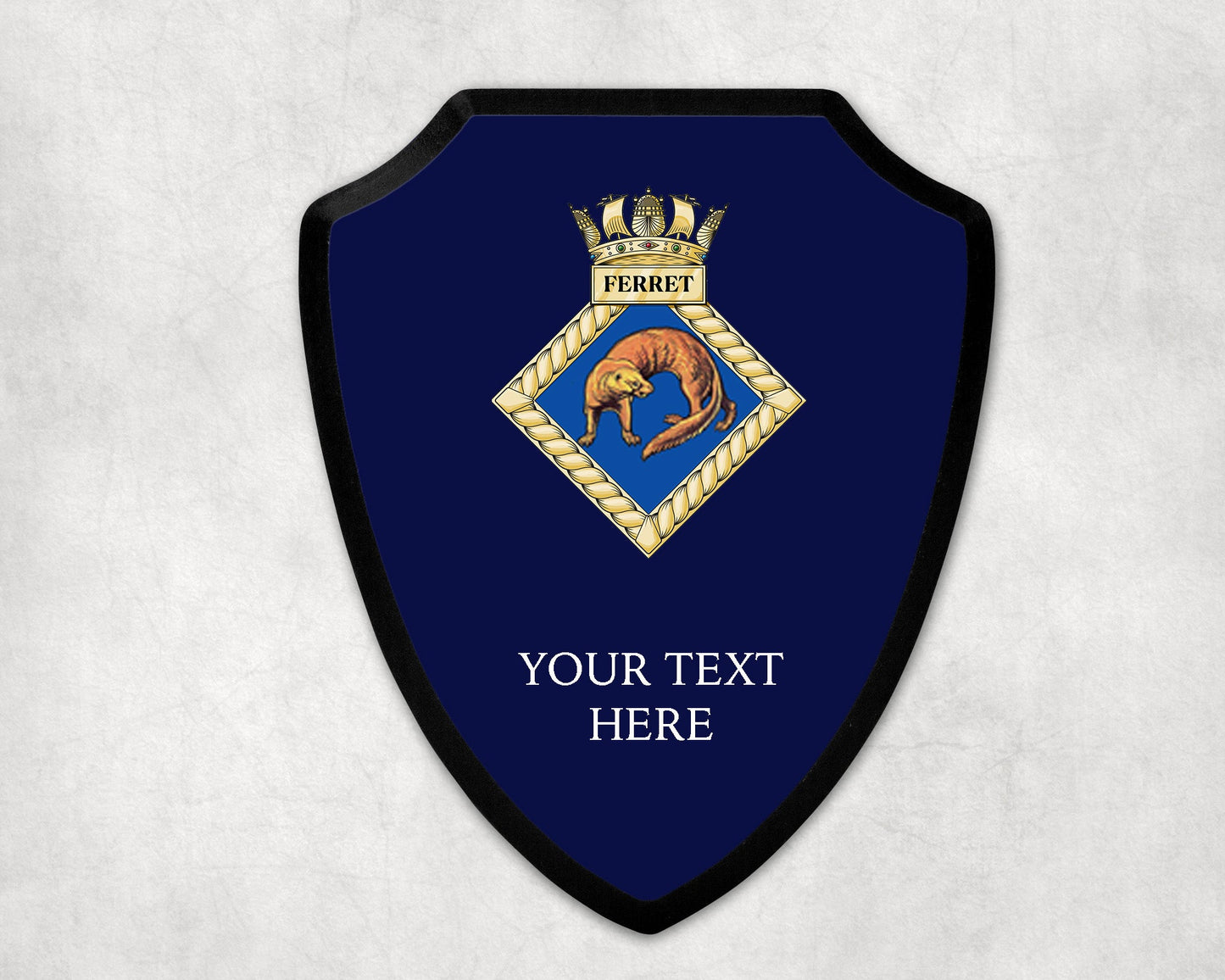 HMS Ferret - Royal Navy Printed Wall Shield