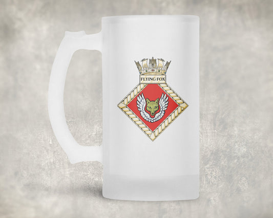 HMS Flying Fox - Frosted Stein/Tankard/Beer Mug - Frosted Stein/Tankard/Beer Mug