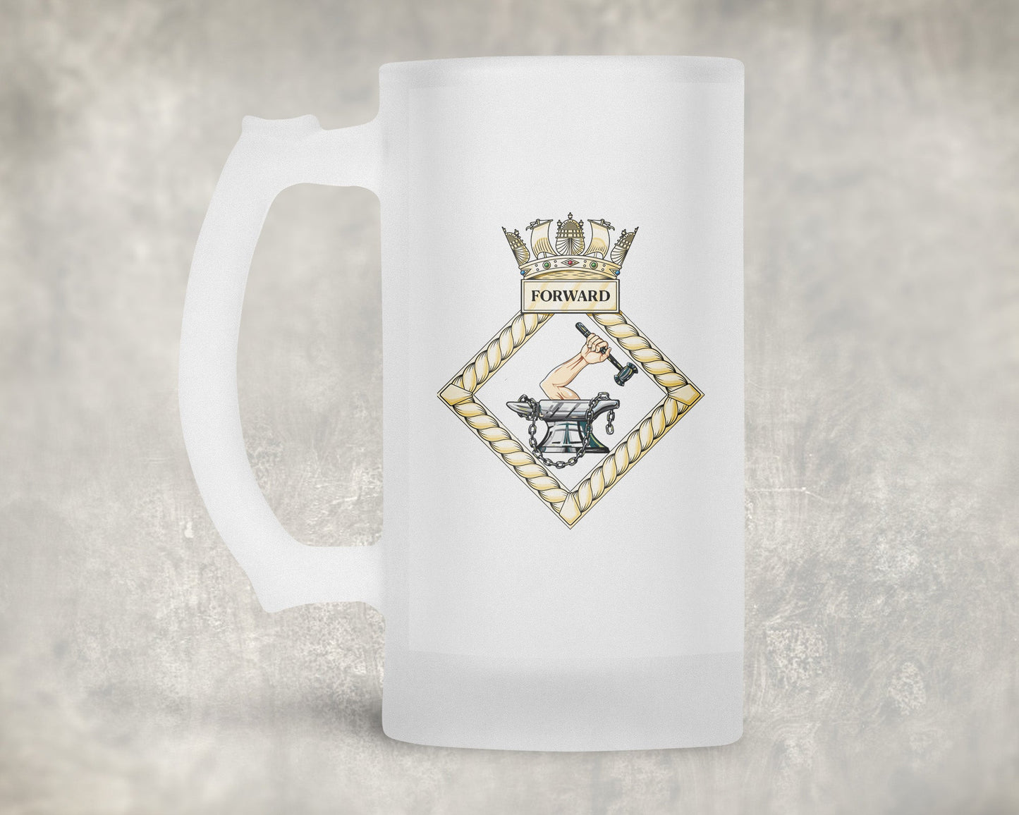 HMS Forward - Frosted Stein/Tankard/Beer Mug - Frosted Stein/Tankard/Beer Mug