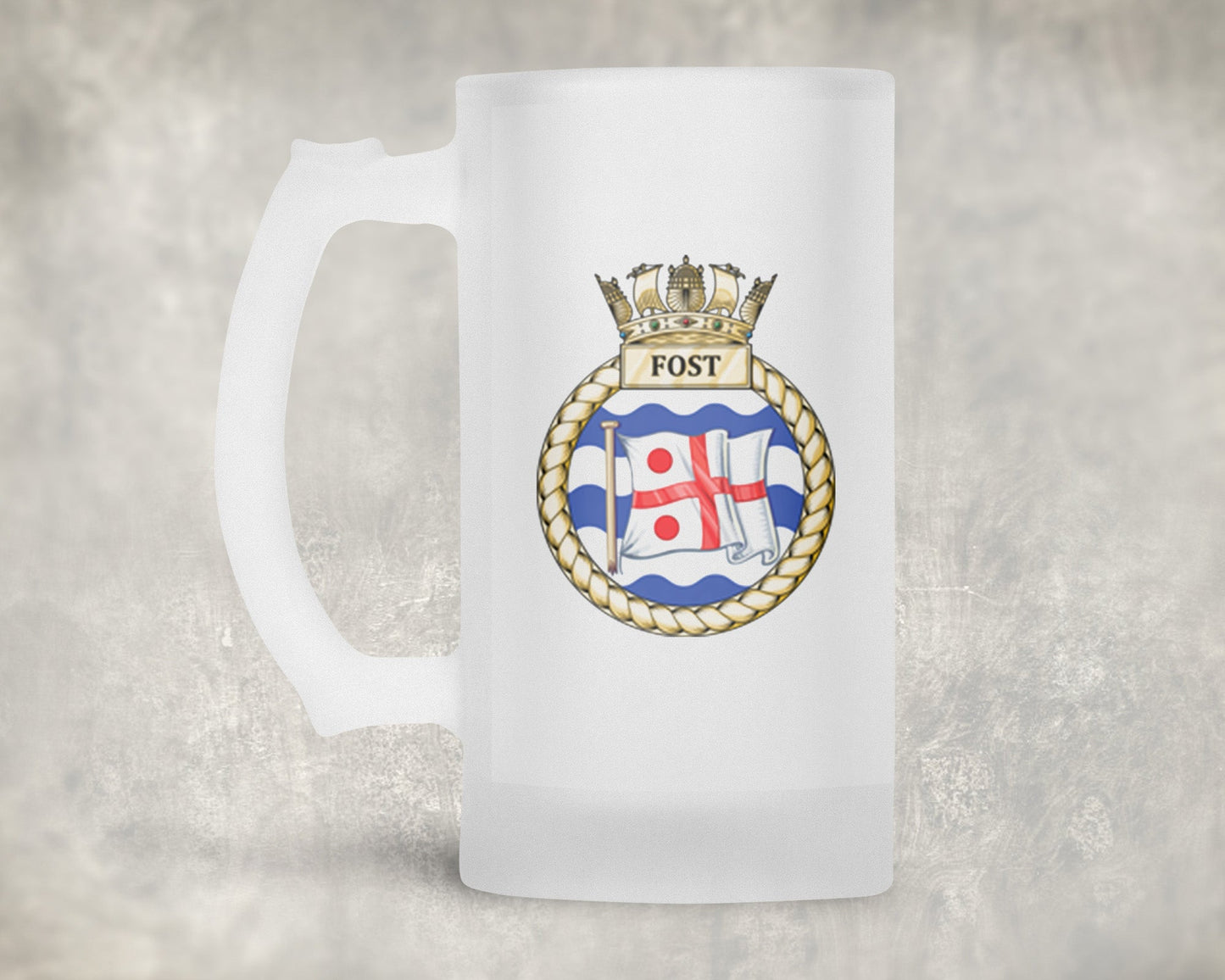 Flag Officer Sea Training FOST - Frosted Stein/Tankard/Beer Mug - Frosted Stein/Tankard/Beer Mug