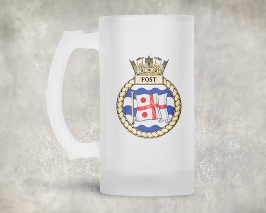 Flag Officer Sea Training FOST - Frosted Stein/Tankard/Beer Mug - Frosted Stein/Tankard/Beer Mug