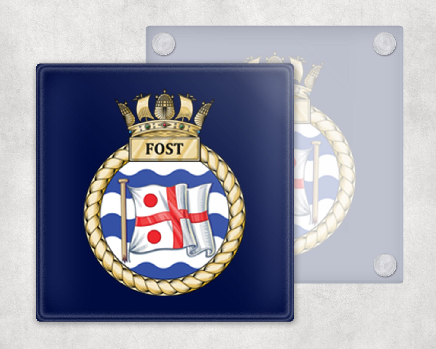 Flag Officer Sea Training FOST - Glass Coaster