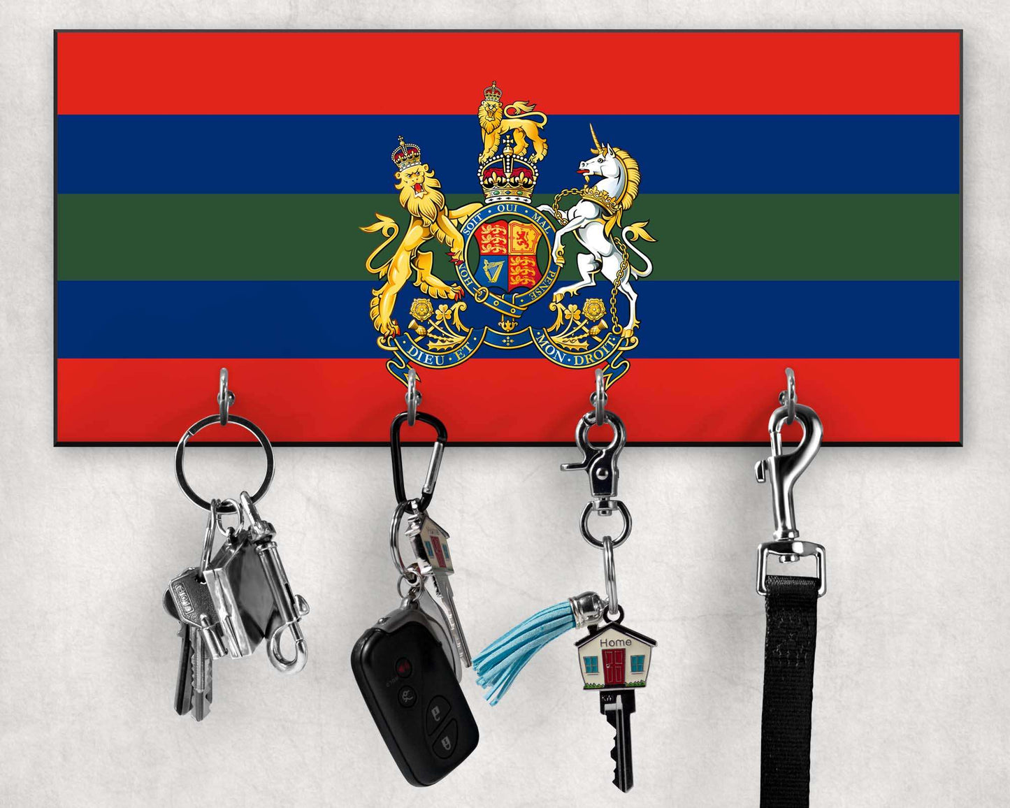 General Service Corps - Wooden Key Holder/Hook (New King's Crown)