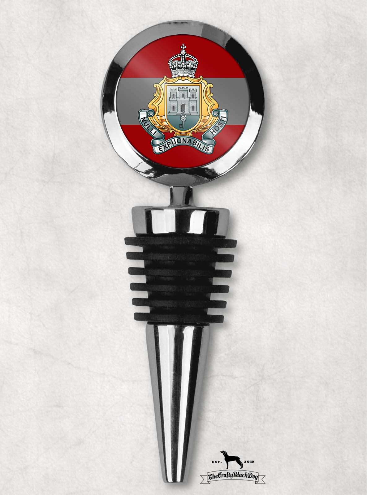 Royal Gibraltar Regiment - Wine Bottle Stopper (New King's Crown)