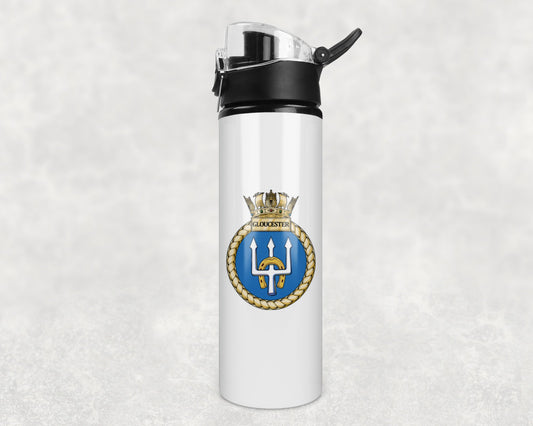HMS Gloucester - Flip Top Water Bottle