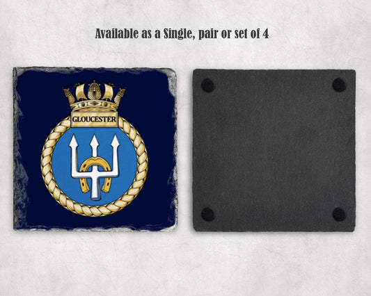 HMS Gloucester - Slate Coaster