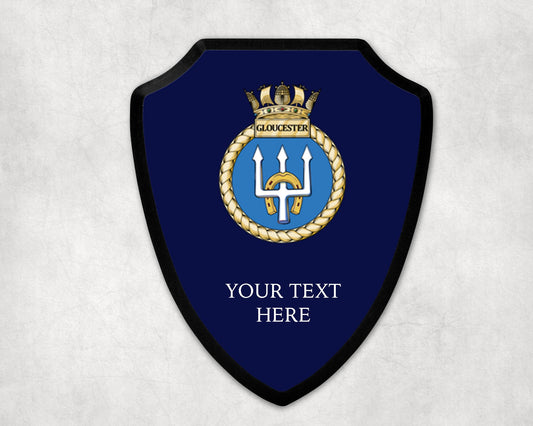 HMS Gloucester - Royal Navy Printed Wall Shield