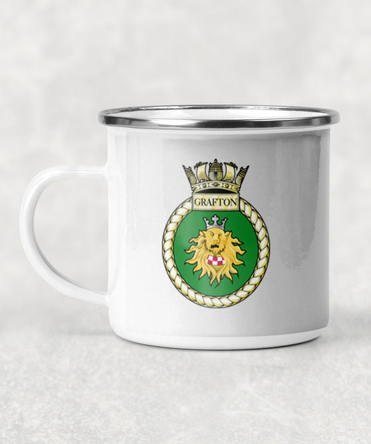 HMS Grafton - Enamel Mug
