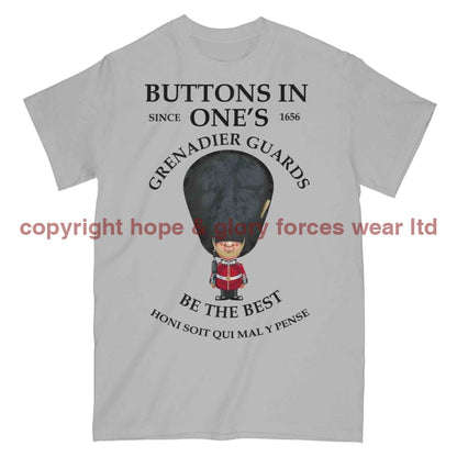 Grenadier Guards Buttons In One's Military Printed T-Shirt