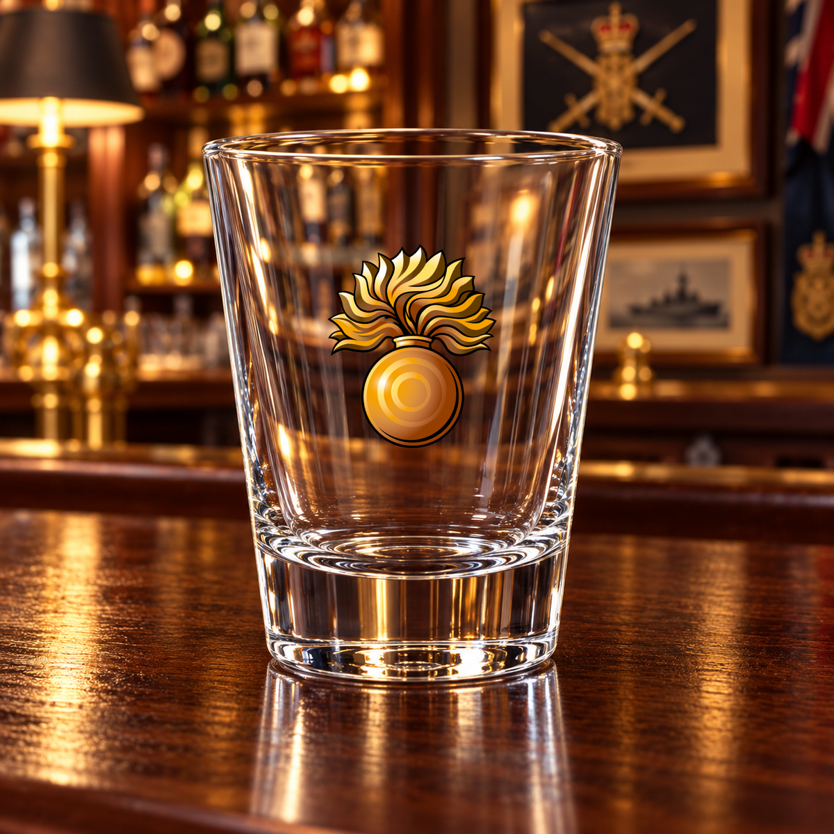 Grenadier Guards - Shot Glasses | The Crafty Black Dog — Frosted_Shot_Glass_Military_Bar_Smart_Object copy