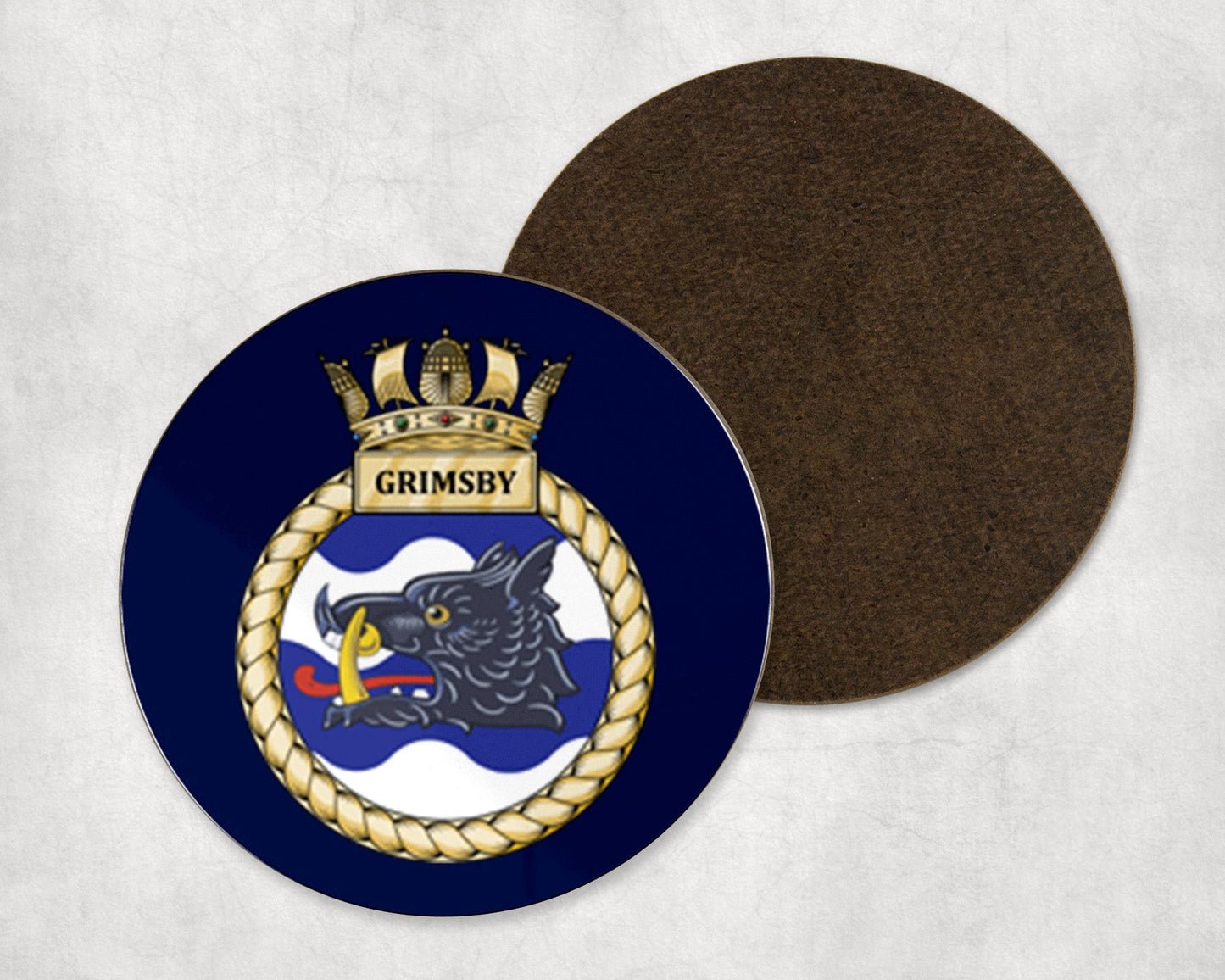 HMS Grimsby - Round Coaster Set