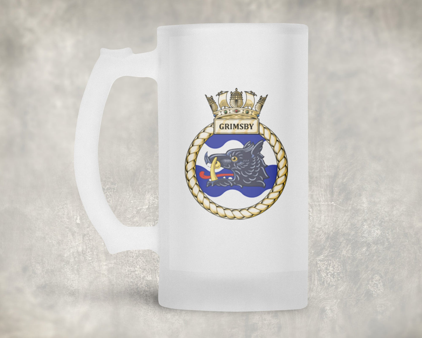 HMS Grimsby - Frosted Stein/Tankard/Beer Mug - Frosted Stein/Tankard/Beer Mug
