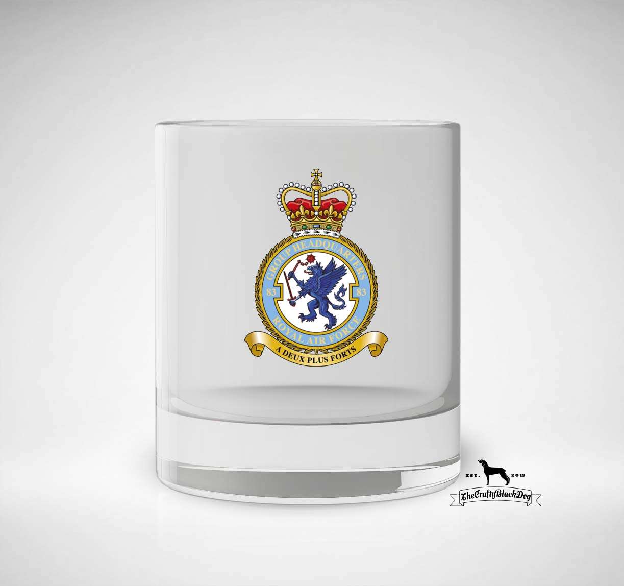 Group Headquarters No 83 Group RAF - Whiskey/Spirit Glass