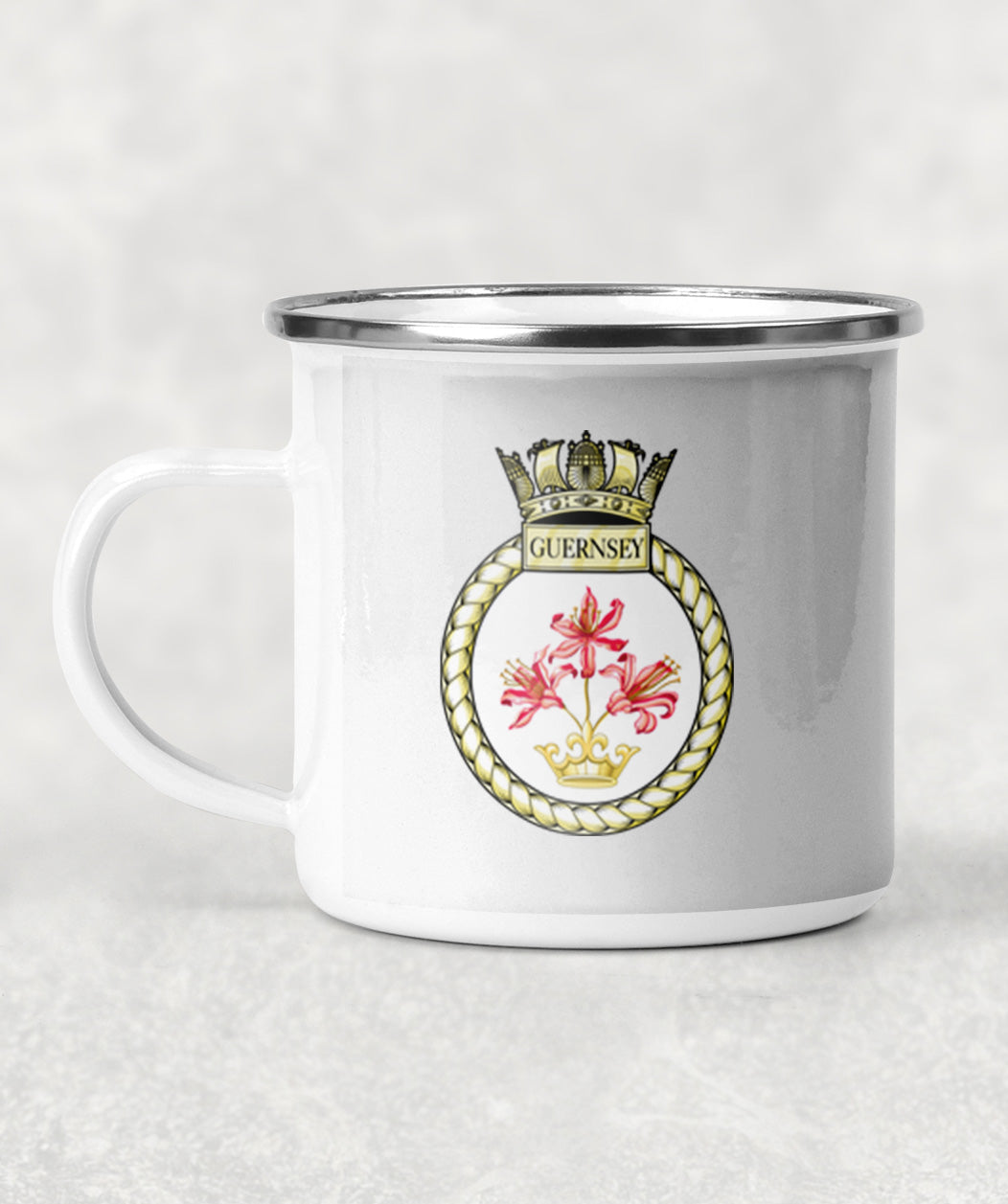HMS Guernsey - Enamel Mug