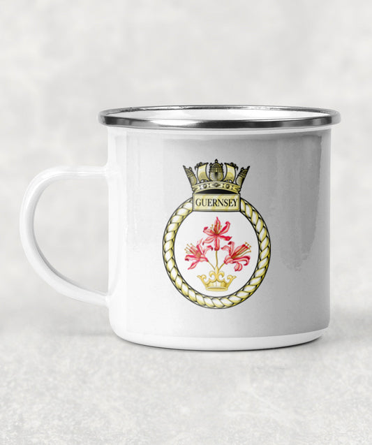 HMS Guernsey - Enamel Mug