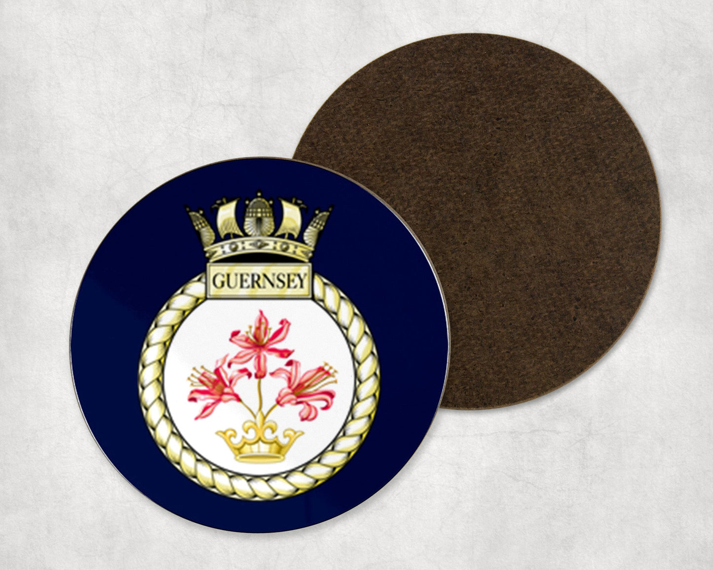 HMS Guernsey - Round Coaster Set