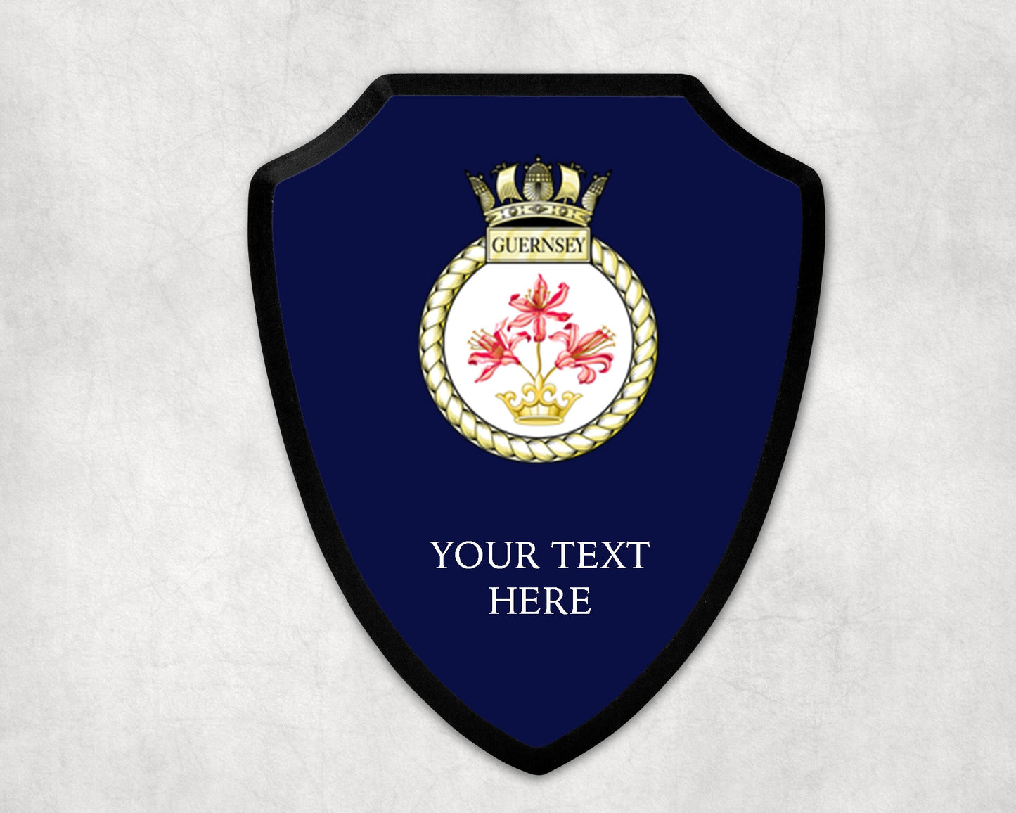 HMS Guernsey - Royal Navy Printed Wall Shield