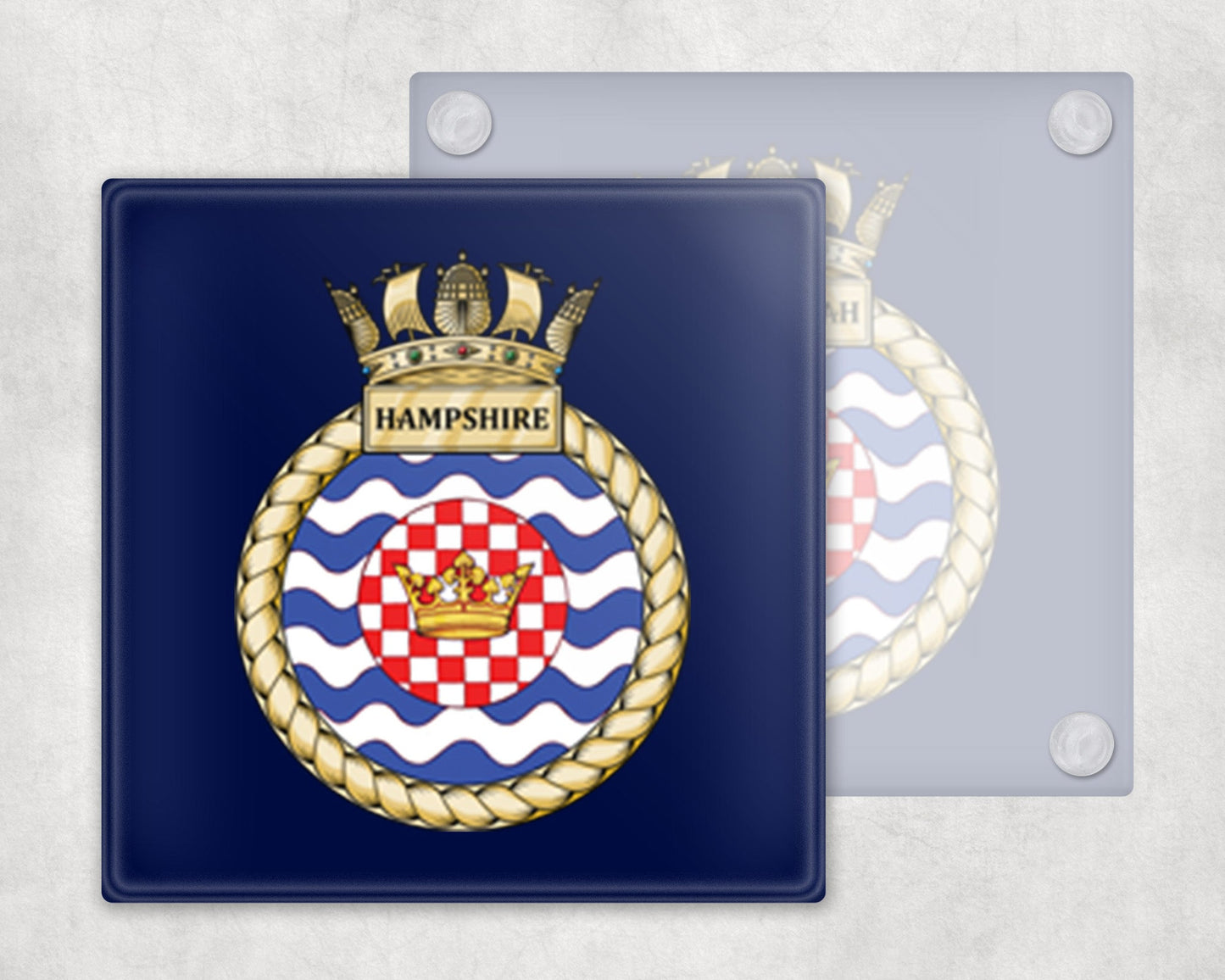 HMS Hampshire - Glass Coaster