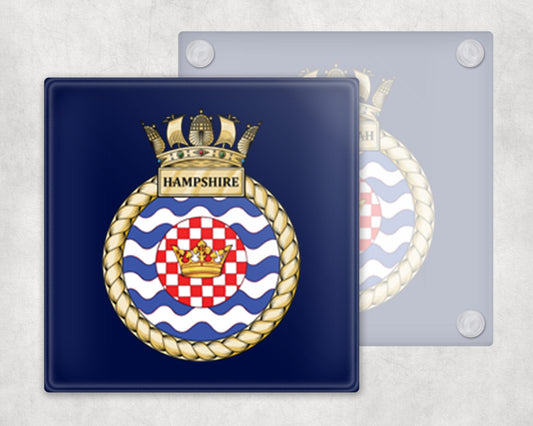 HMS Hampshire - Glass Coaster