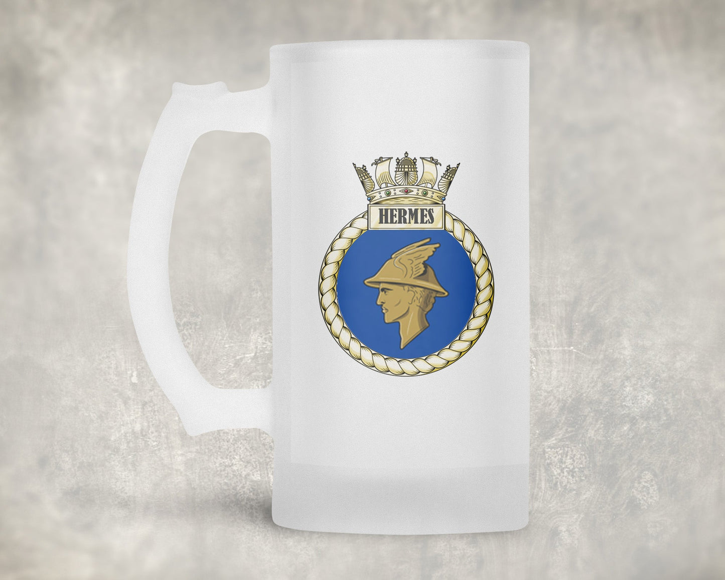 HMS Hermes - Frosted Stein/Tankard/Beer Mug - Frosted Stein/Tankard/Beer Mug