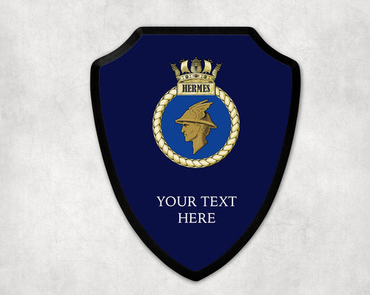 HMS Hermes - Royal Navy Printed Wall Shield