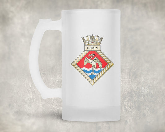 HMS Heron (RNAS Yeovilton) - Frosted Stein/Tankard/Beer Mug - Frosted Stein/Tankard/Beer Mug
