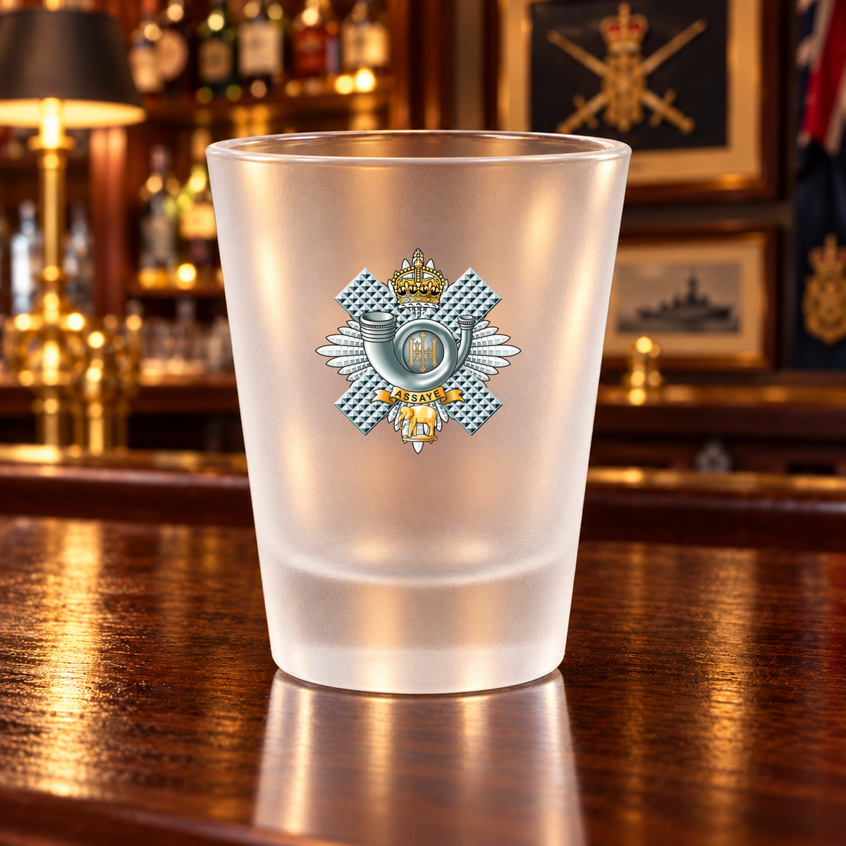 Highland Light Infantry - Shot Glasses | The Crafty Black Dog — Clear_Shot_Glass_Military_Bar_Smart_Object copy