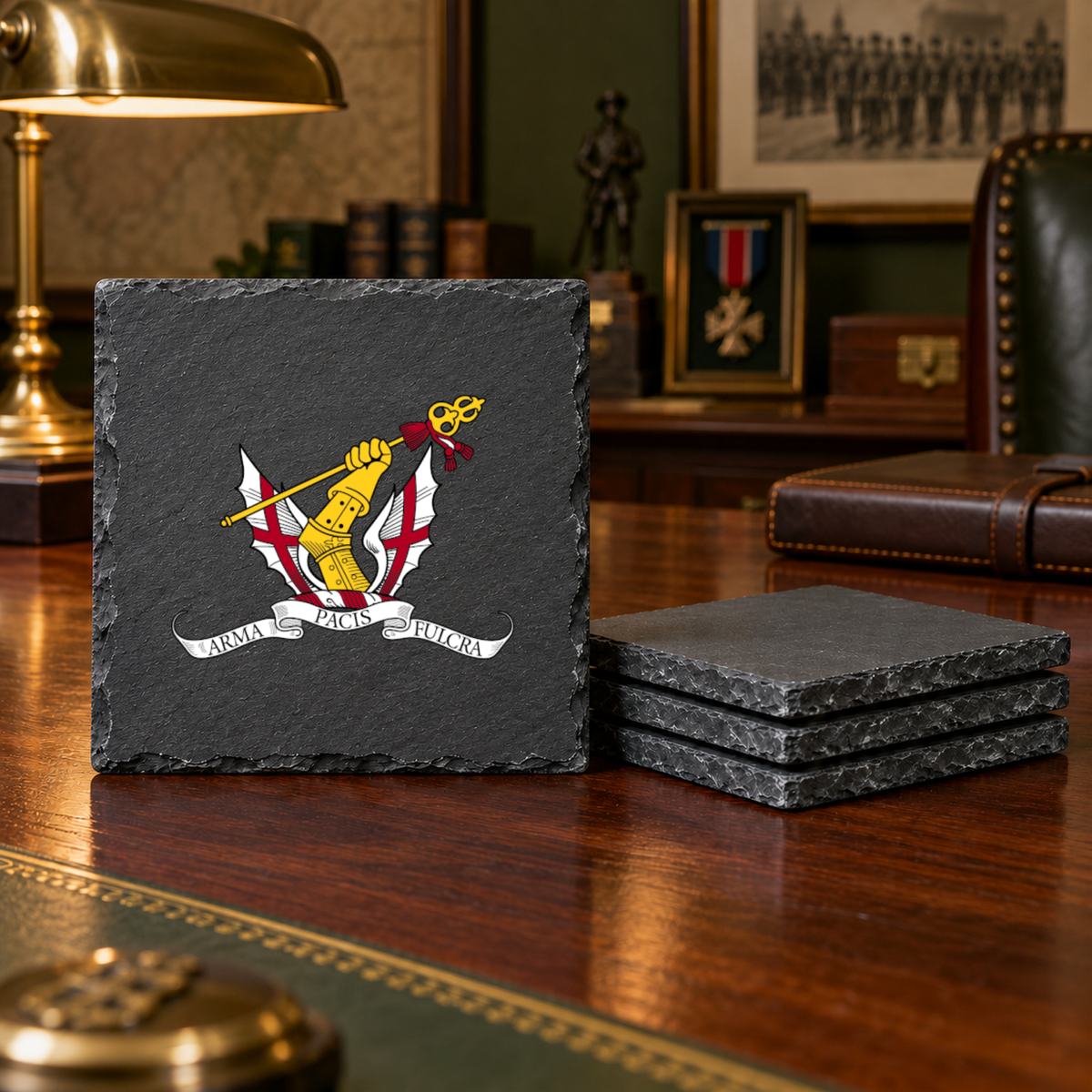 Honourable Artillery Company - Slate Coaster Set | The Crafty Black Dog