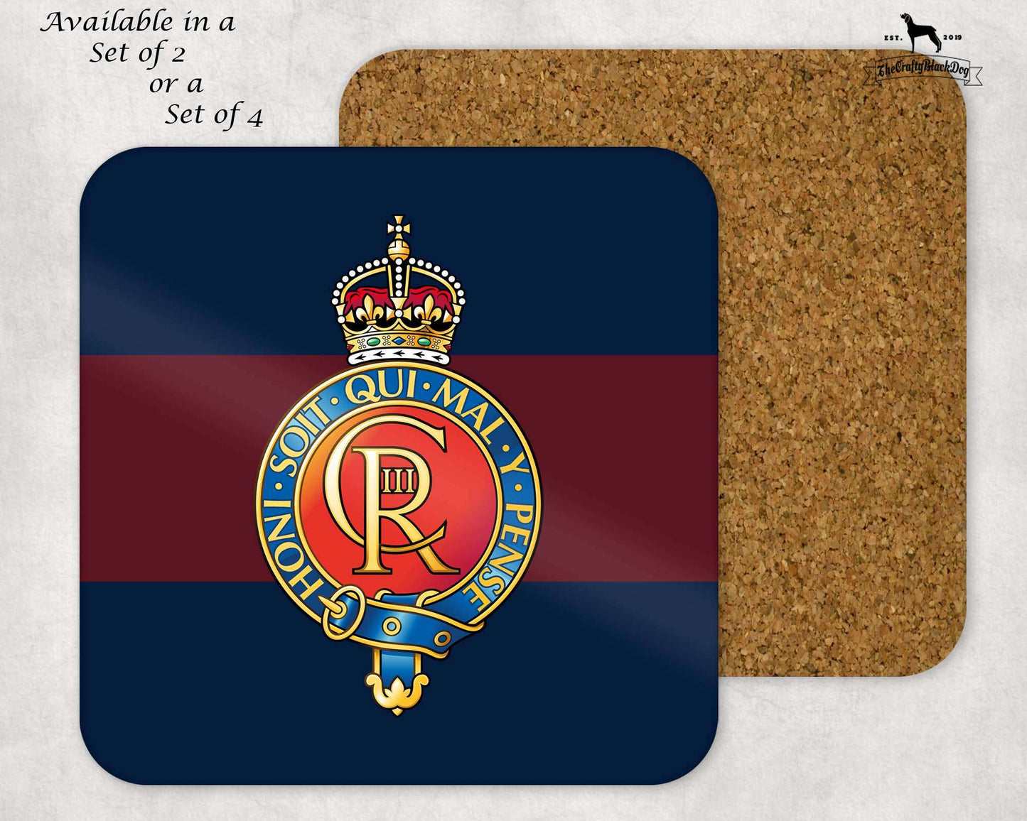 Household Cavalry - COASTER SET (New King's Crown)