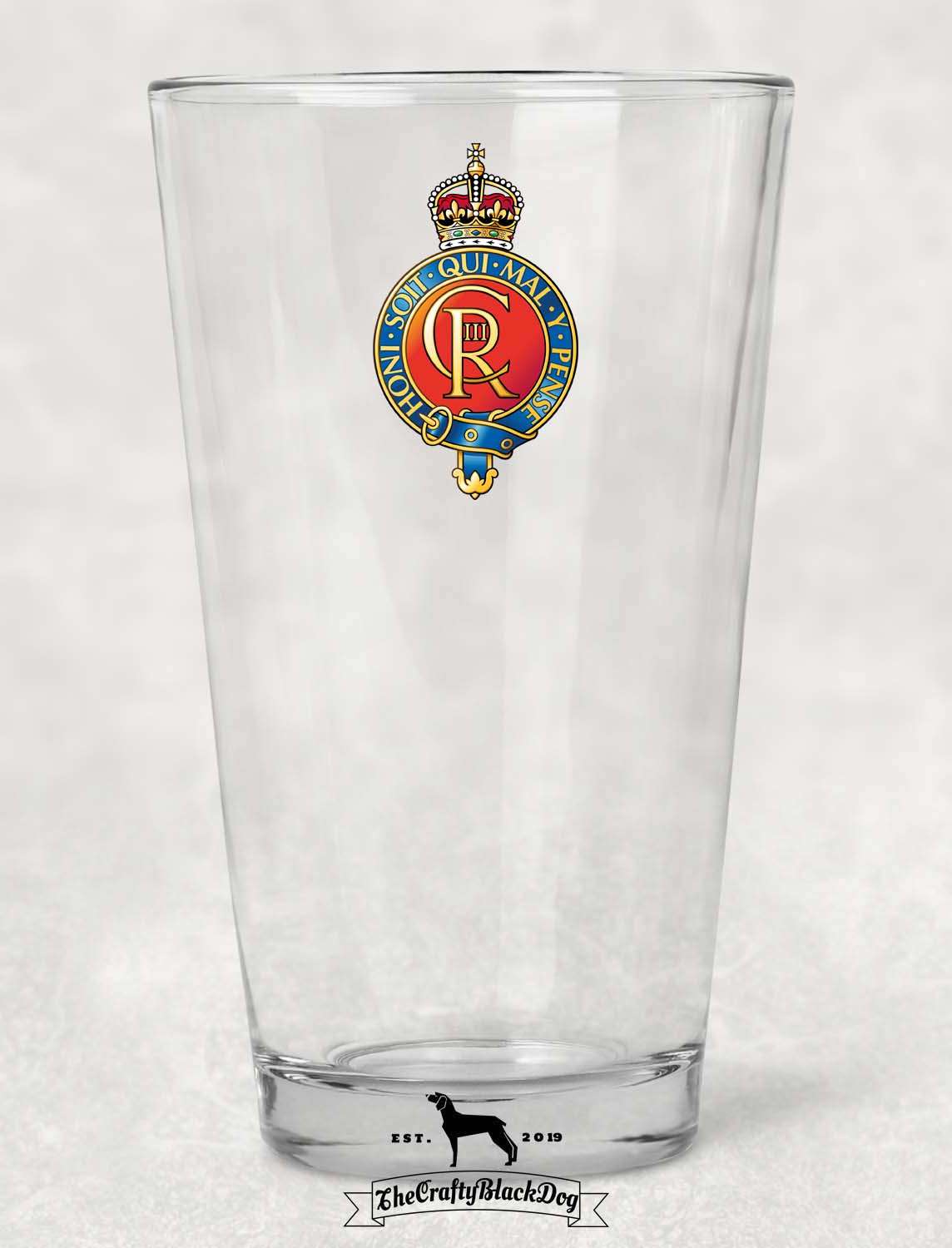 Household Cavalry - Pint Glass (New King's Crown)