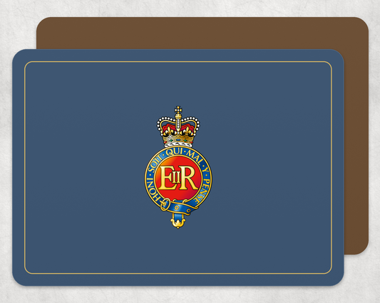 Household Cavalry Regiment. png - Placemat â€” Light_Navy_Gold_Hardback_Placemat-2 copy